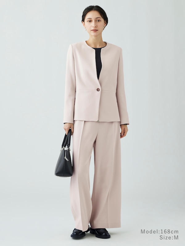 トリアセブレンドペプラムジャケット