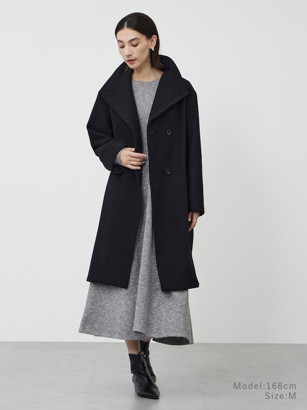 ミックスヤーンフレアニットワンピース