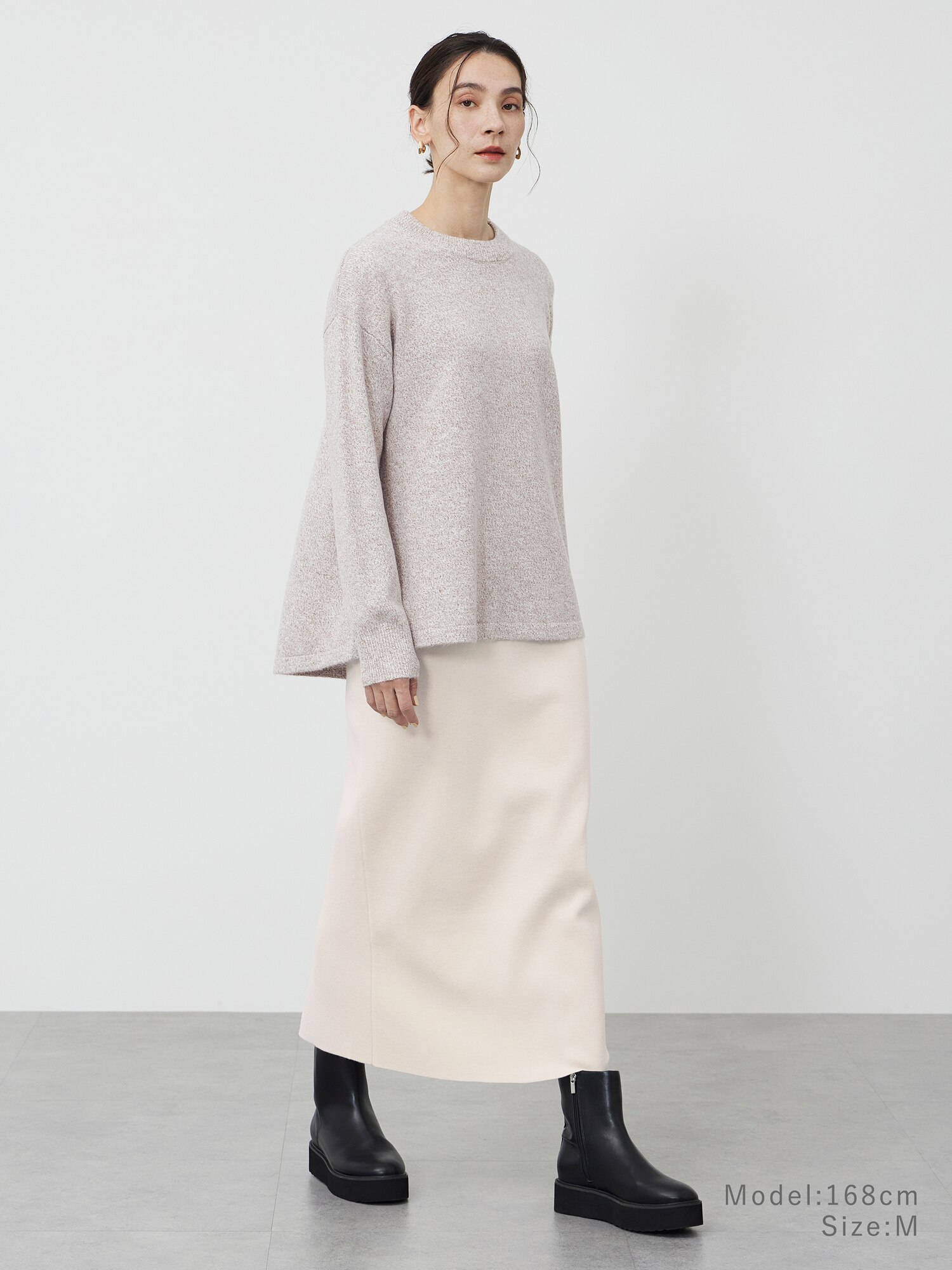 PLST(プラステ)公式 | ミックスヤーンペプラムニットセットアップ