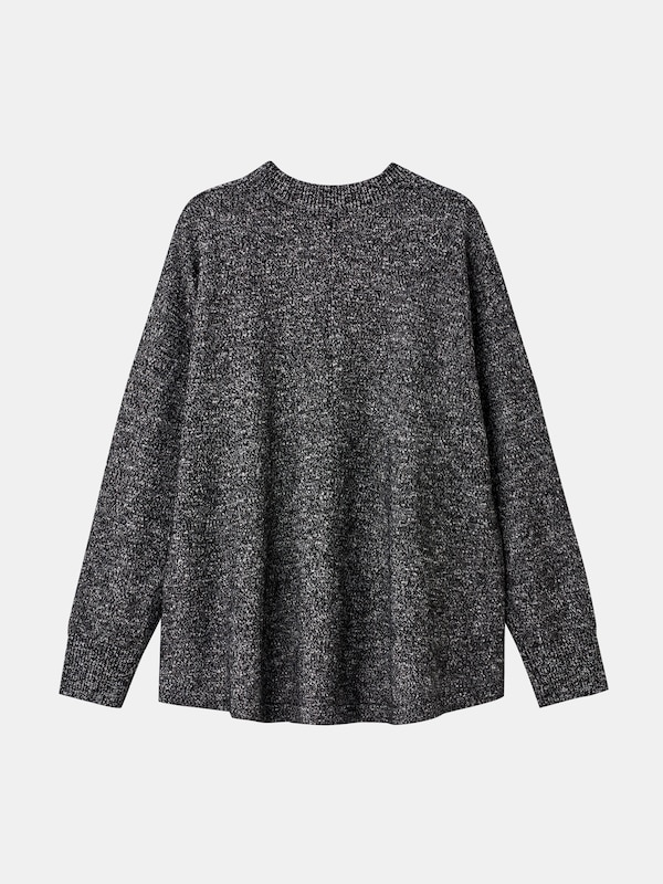 ミックスヤーンペプラムニットセットアップ