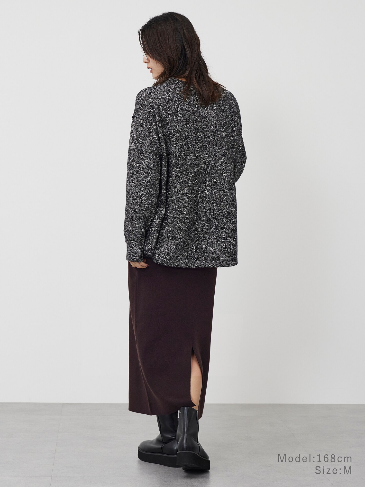 PLST(プラステ)公式 | ミックスヤーンペプラムニットセットアップ