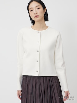 コットンブレンドカーディガン