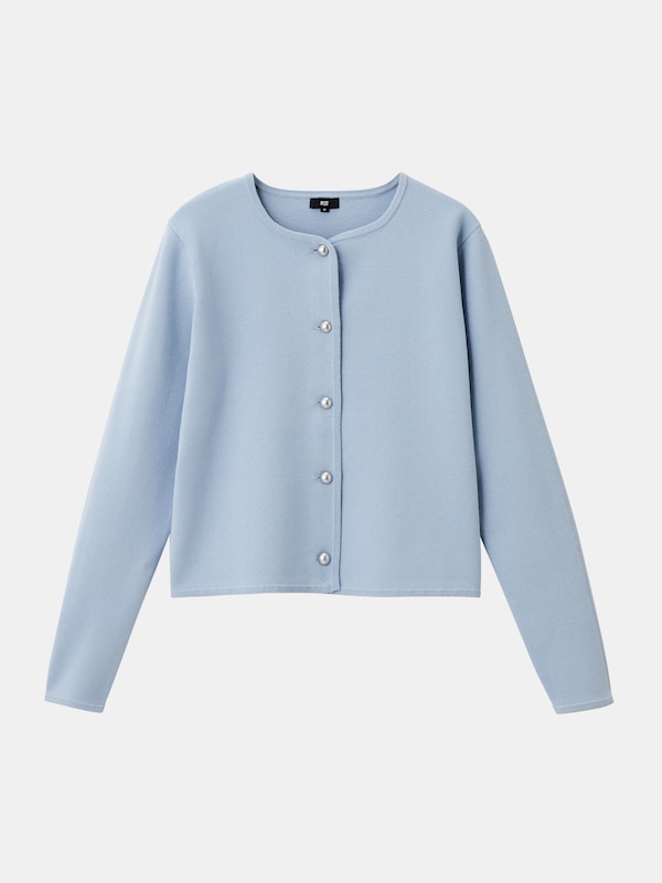 コットンブレンドカーディガン