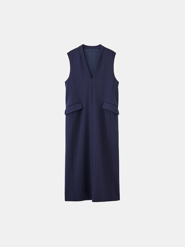 ジョーゼットジャージージャンパーワンピース