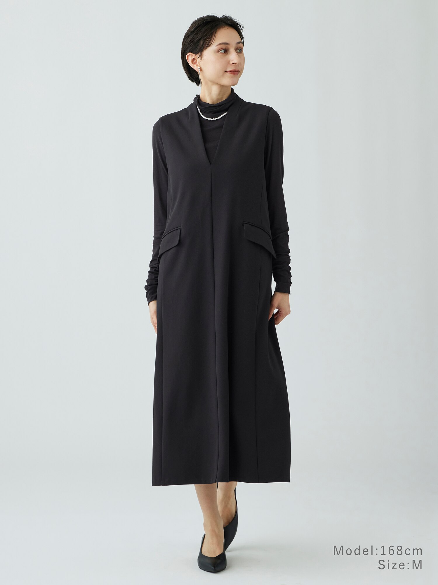 PLST(プラステ)公式 | ジョーゼットジャージージャンパーワンピース