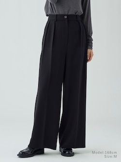 トリアセブレンド2タックワイドパンツ