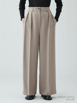 トリアセブレンド2タックワイドパンツ