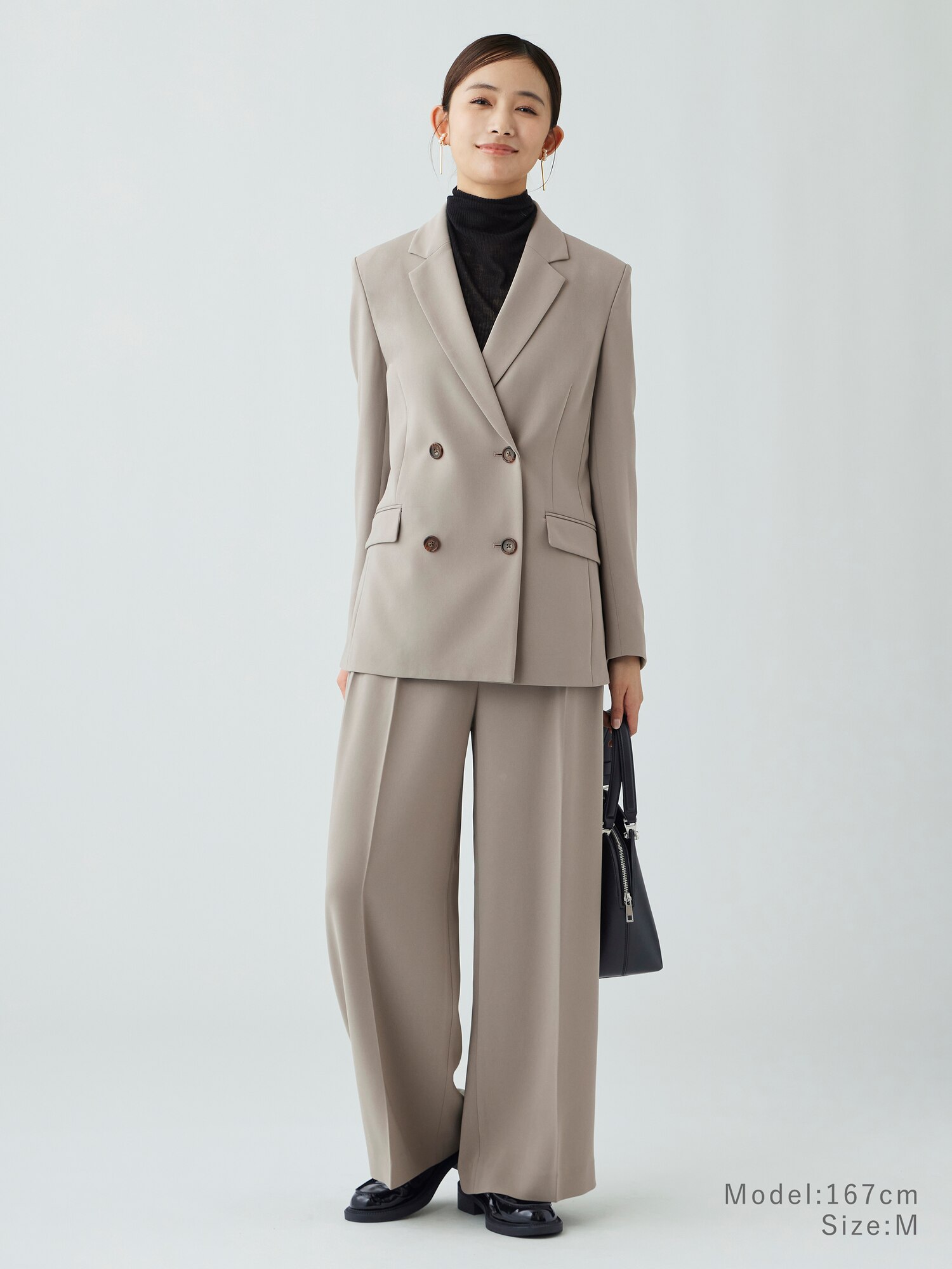 PLST(プラステ)公式 | トリアセブレンド2タックワイドパンツ