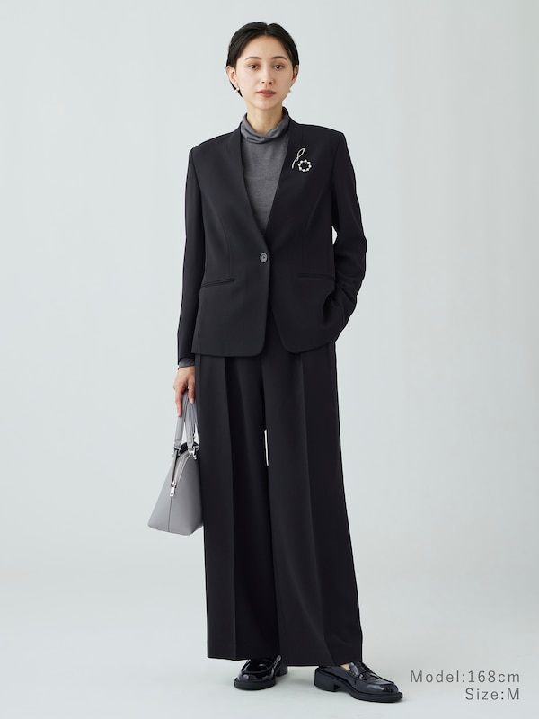 トリアセブレンド2タックワイドパンツ