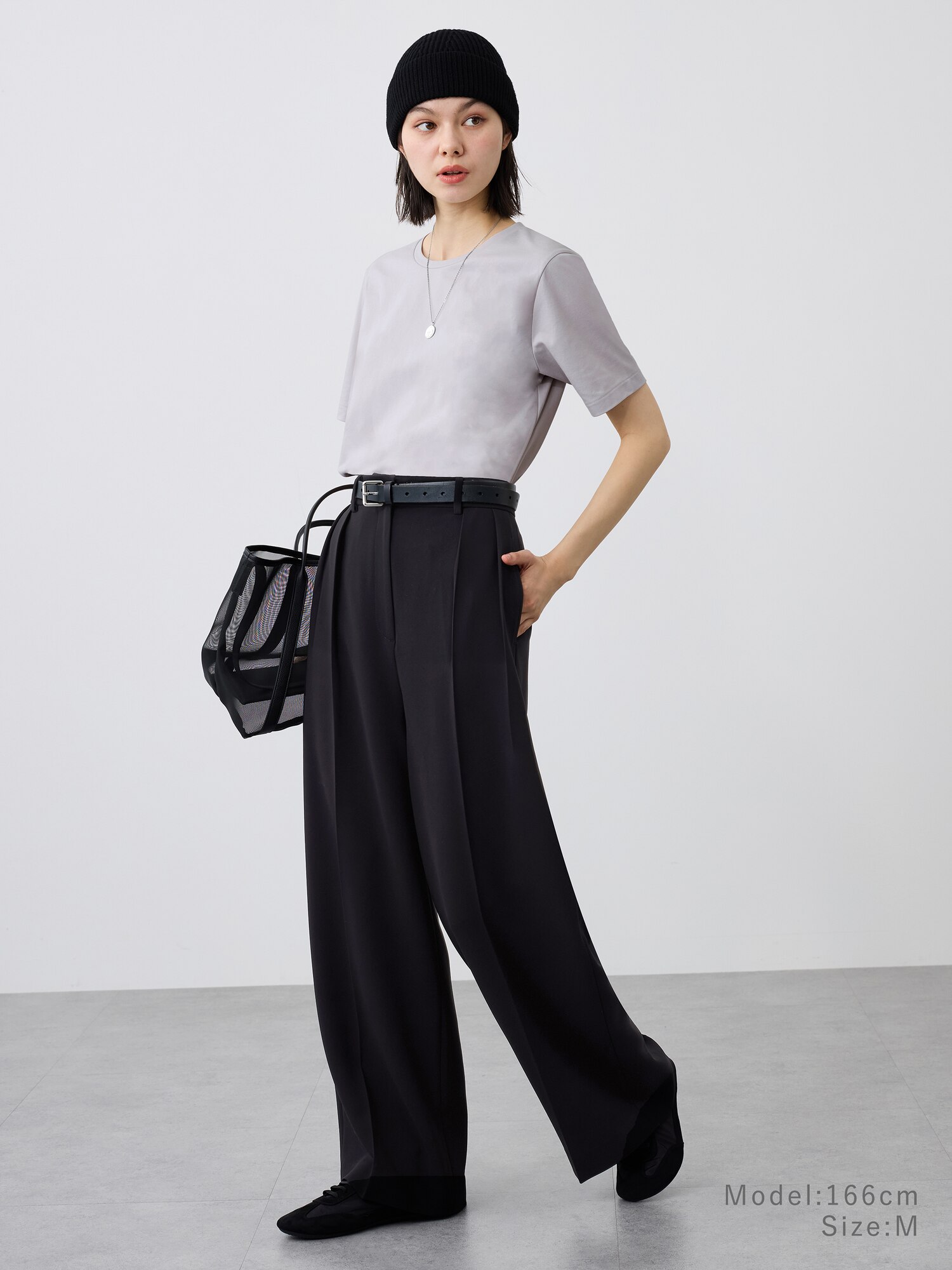 PLST(プラステ)公式 | トリアセブレンド2タックワイドパンツ