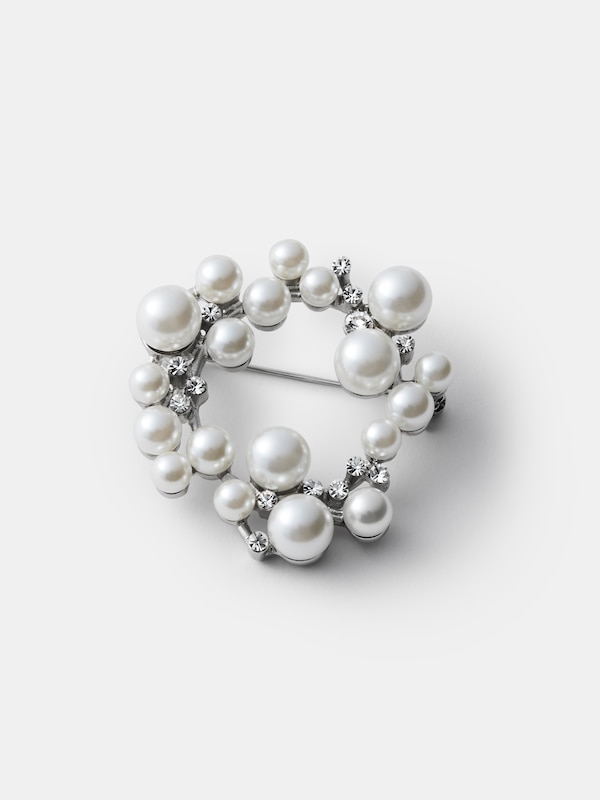 パールストーンブローチ