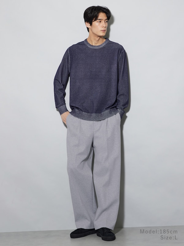 ウォッシャブルクルーネックセーター