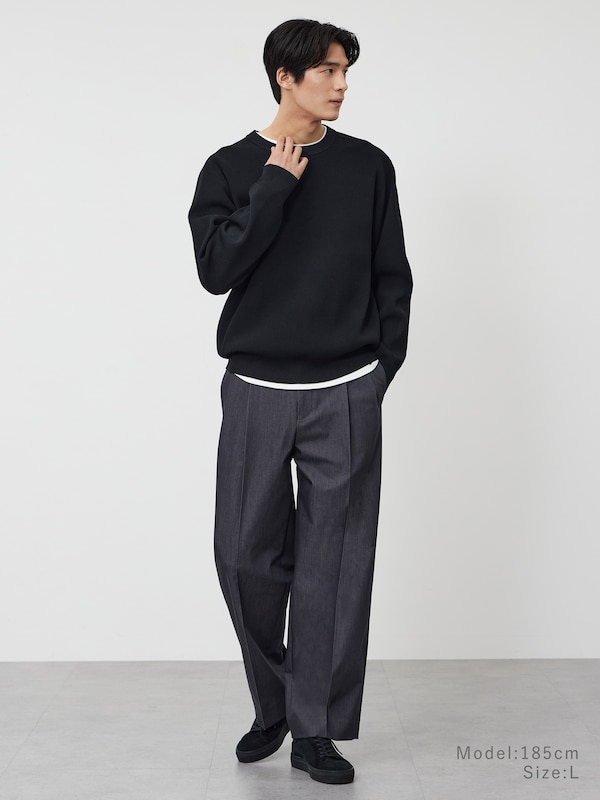 ライトウェイトクルーネックセーター