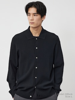 UVカットレーヨンブレンドポロカーディガン