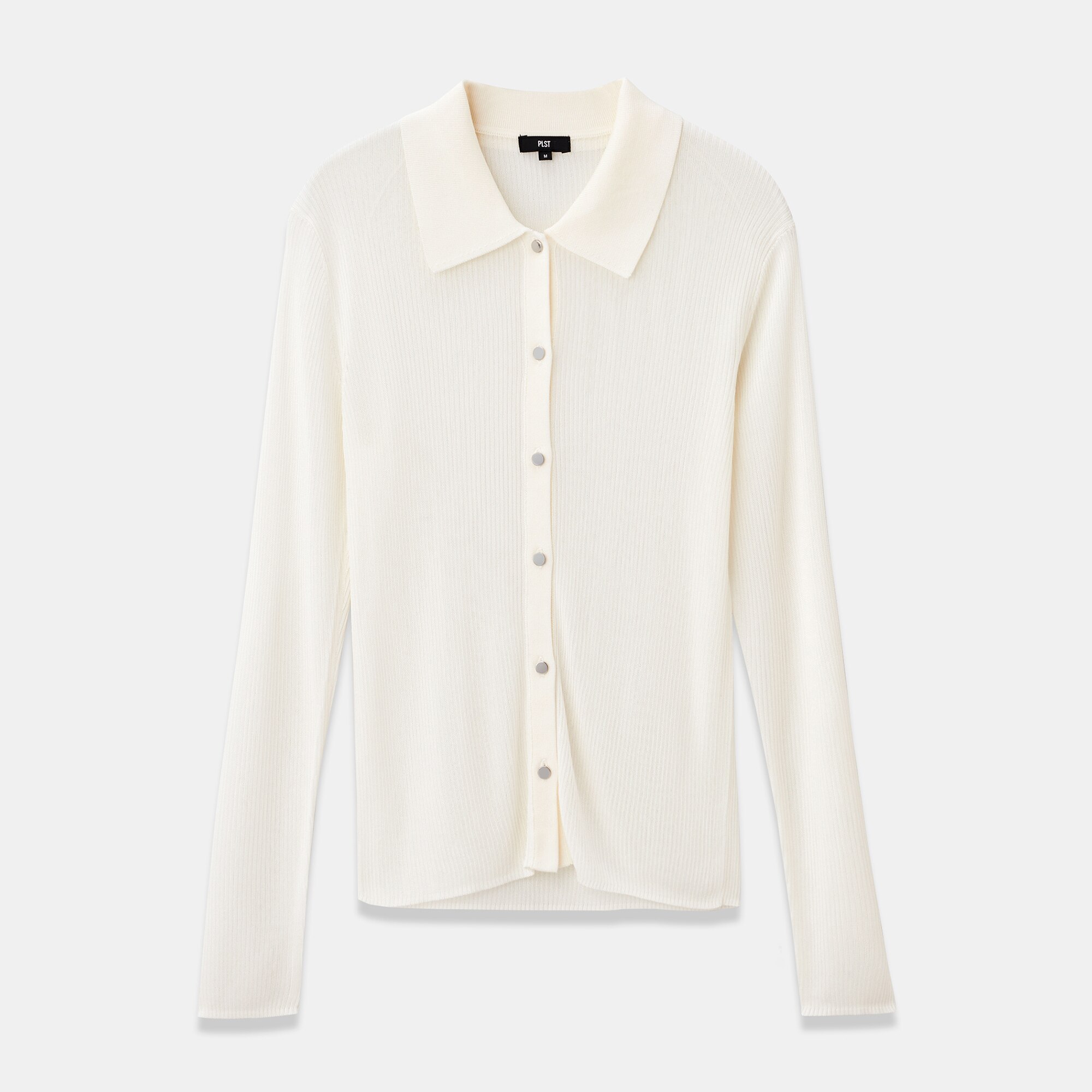 PLST(プラステ)公式 | レーヨンブレンドシアーポロカーディガン