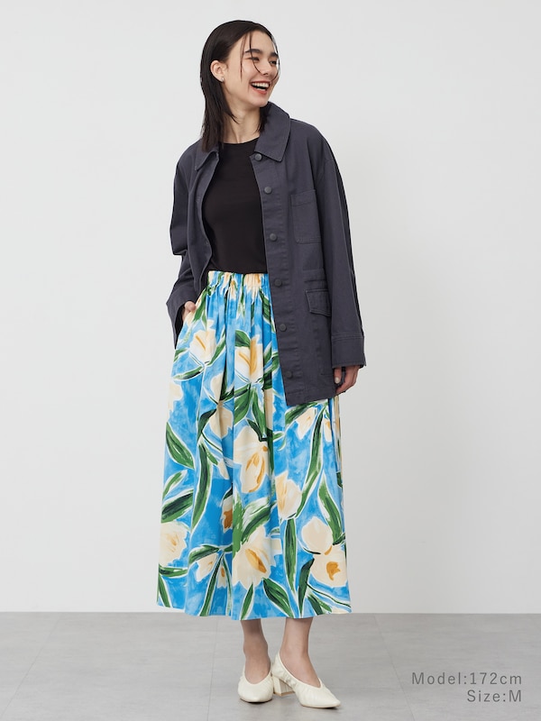 ギャザーボリュームスカート