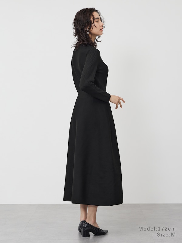 ホールガーメント®フレアニットワンピース