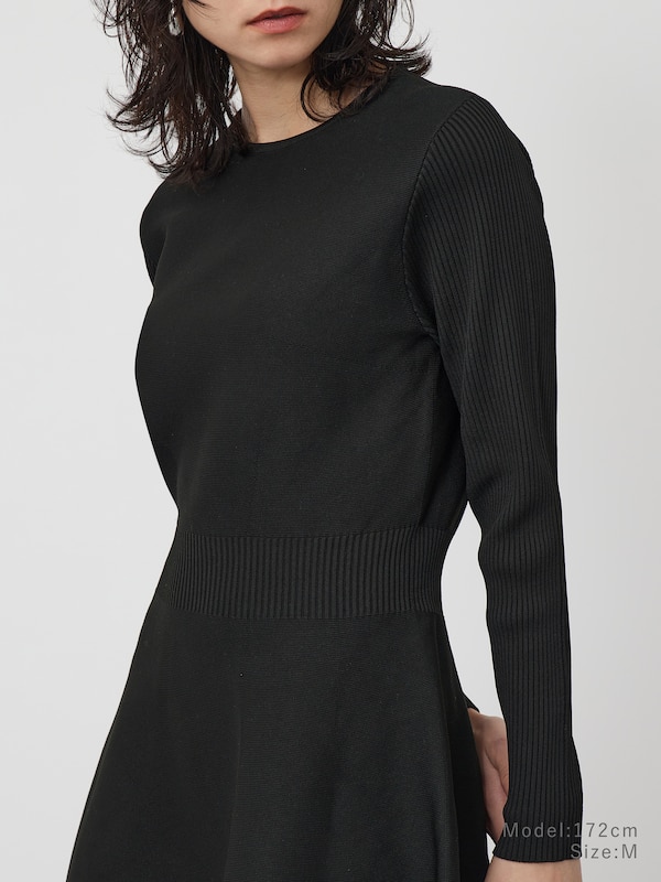ホールガーメント®フレアニットワンピース