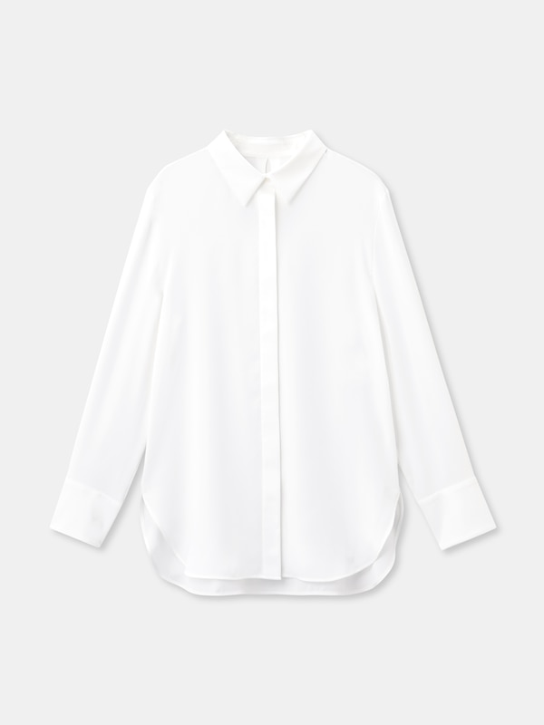 ドレープレギュラーカラーシャツ