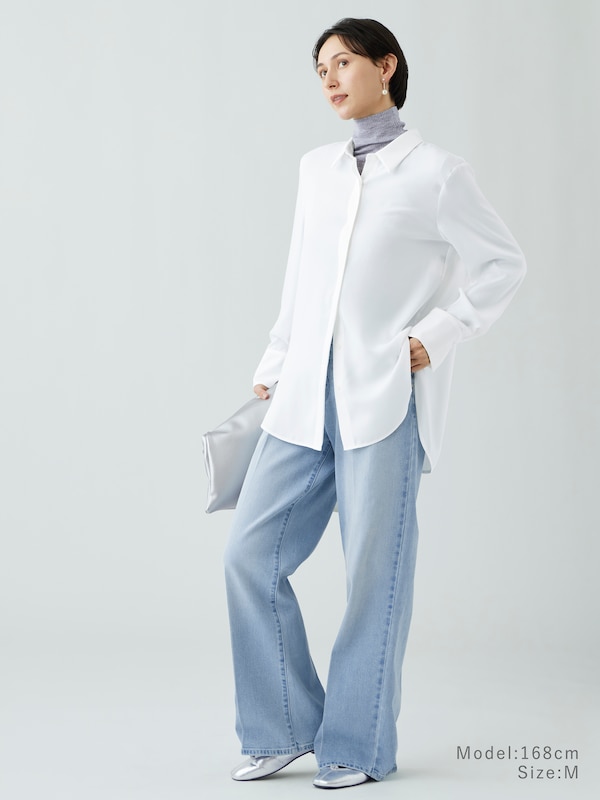 ドレープレギュラーカラーシャツ