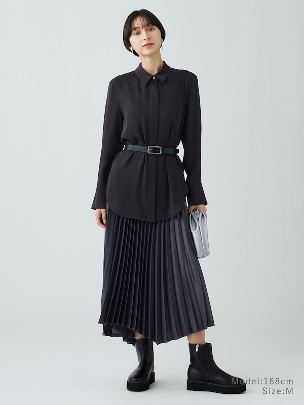 ドレープレギュラーカラーシャツ