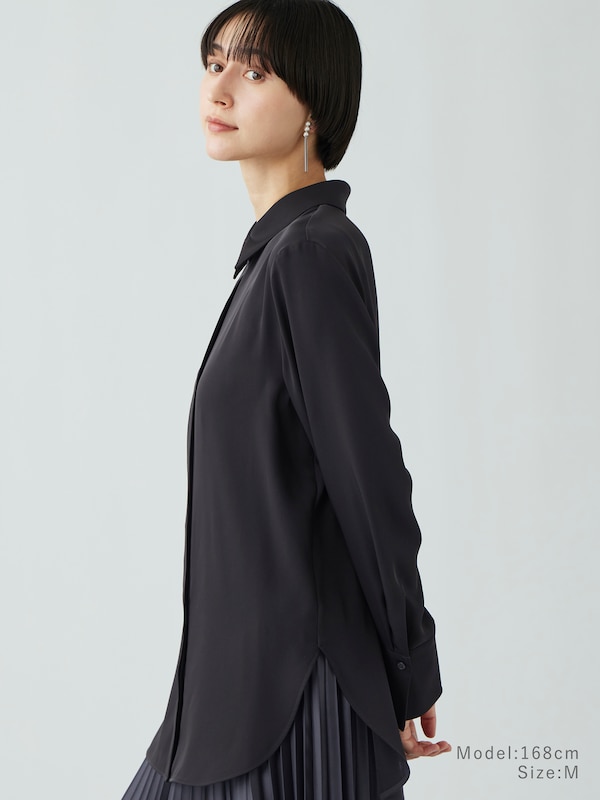 ドレープレギュラーカラーシャツ