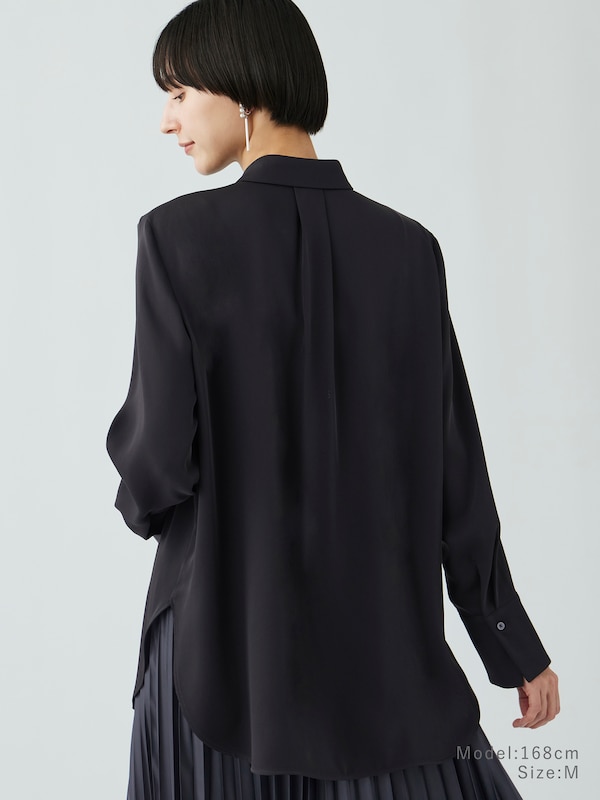 ドレープレギュラーカラーシャツ