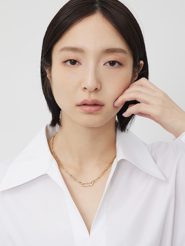スクエアチェーンネックレス