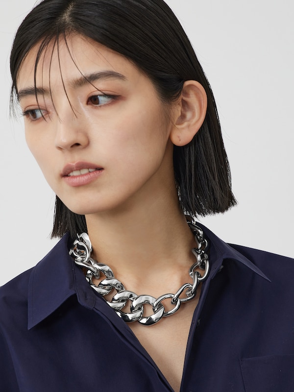 ボリュームチェーンネックレス