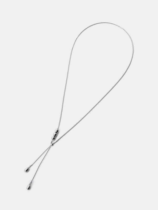 メタルボールラリエットネックレス