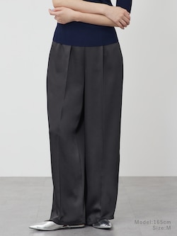 サテンイージーパンツ