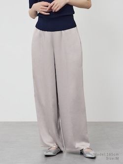 サテンイージーパンツ