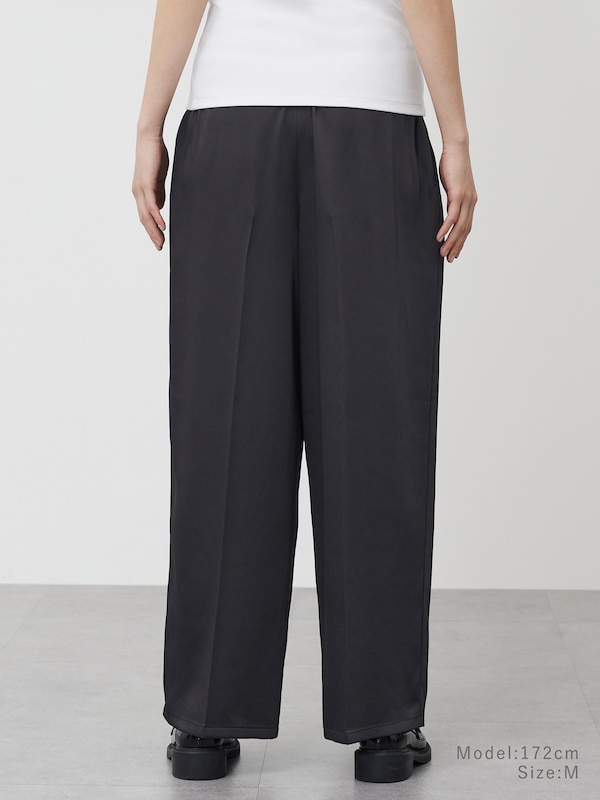 サテンイージーパンツ