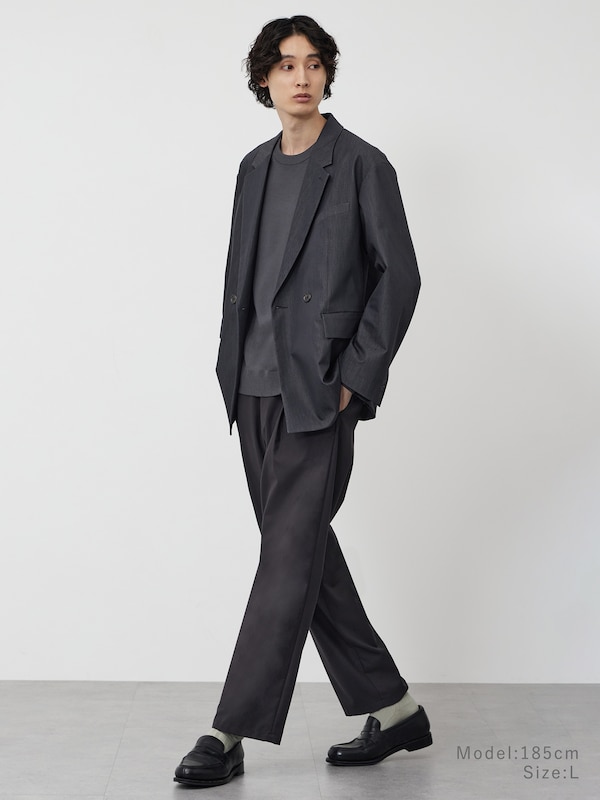 ハイパフォーマンスデニムダブルブレストジャケット