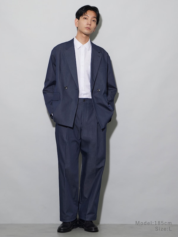 ハイパフォーマンスデニムダブルブレストジャケット