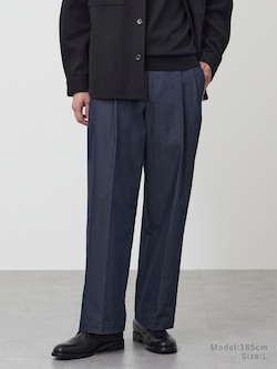 【レビュー高評価】ハイパフォーマンスデニムワイドパンツ