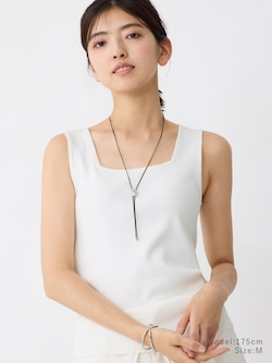 【いま売れてます】UVカットレーヨンブレンド2WAYネックタンクトップ