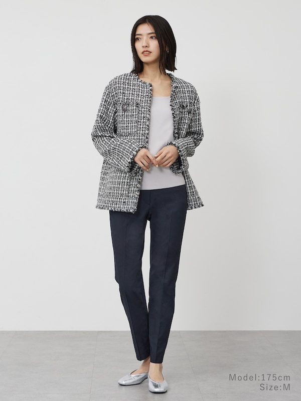 UVカットレーヨンブレンド2WAYネックタンクトップ