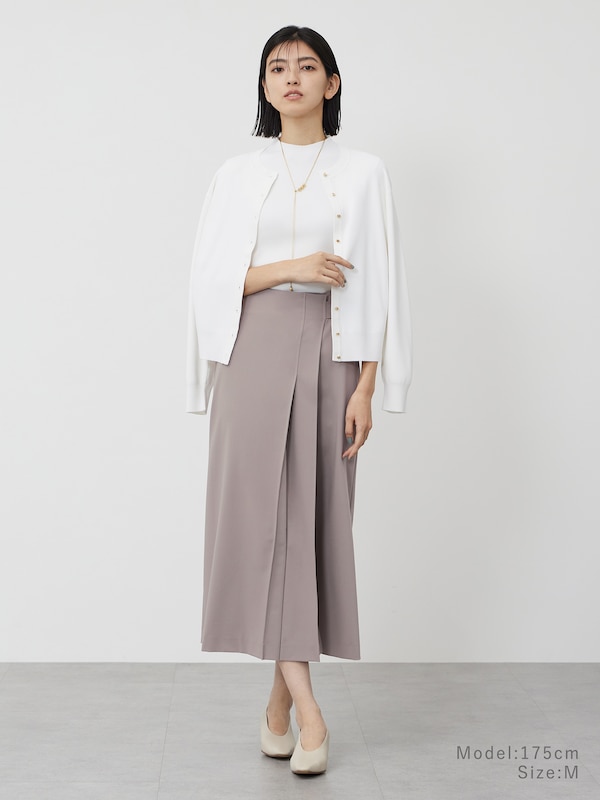 UVカットレーヨンブレンドメタルボタンカーディガン