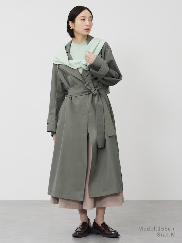 UVカットレーヨンブレンドメタルボタンカーディガン