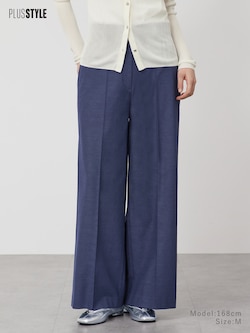 ワイドパンツ（リネンブレンド）