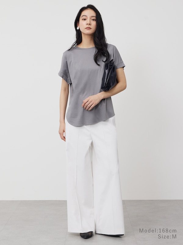 ワイドパンツ（リネンブレンド）