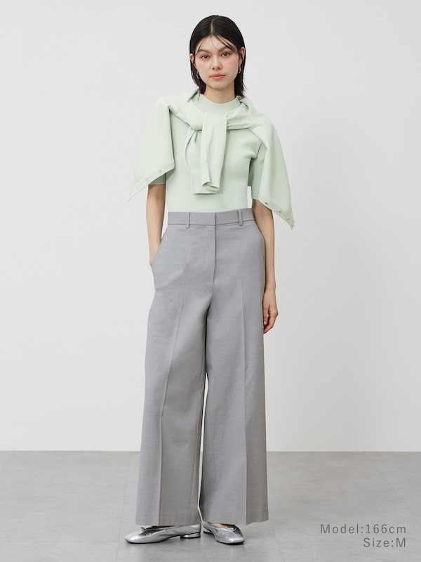 ワイドパンツ（リネンブレンド）