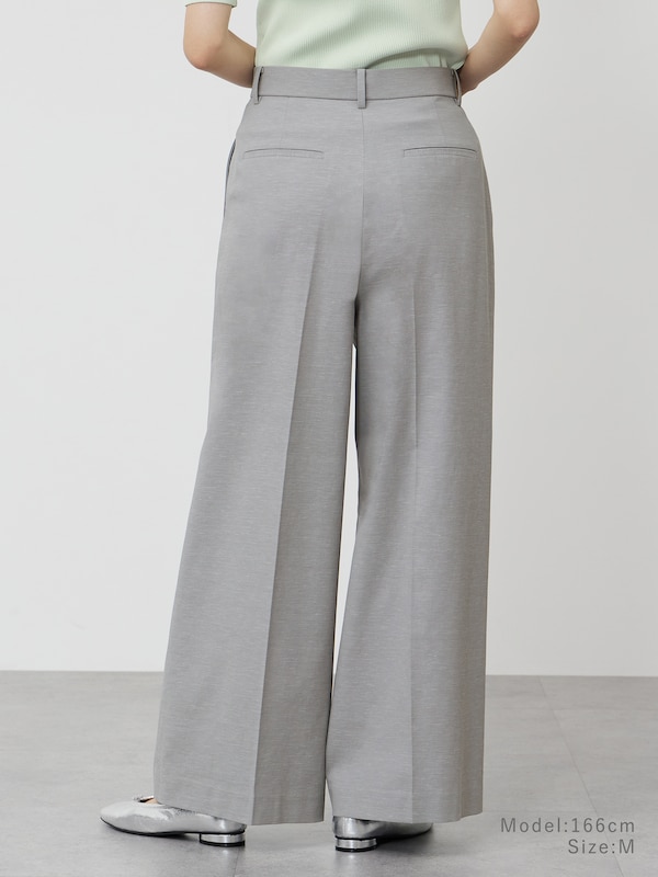 ワイドパンツ（リネンブレンド）