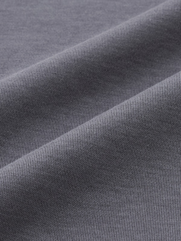 コットンブレンドスムースクルーネックTシャツ