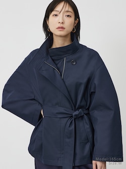 スタンドカラーショートコート