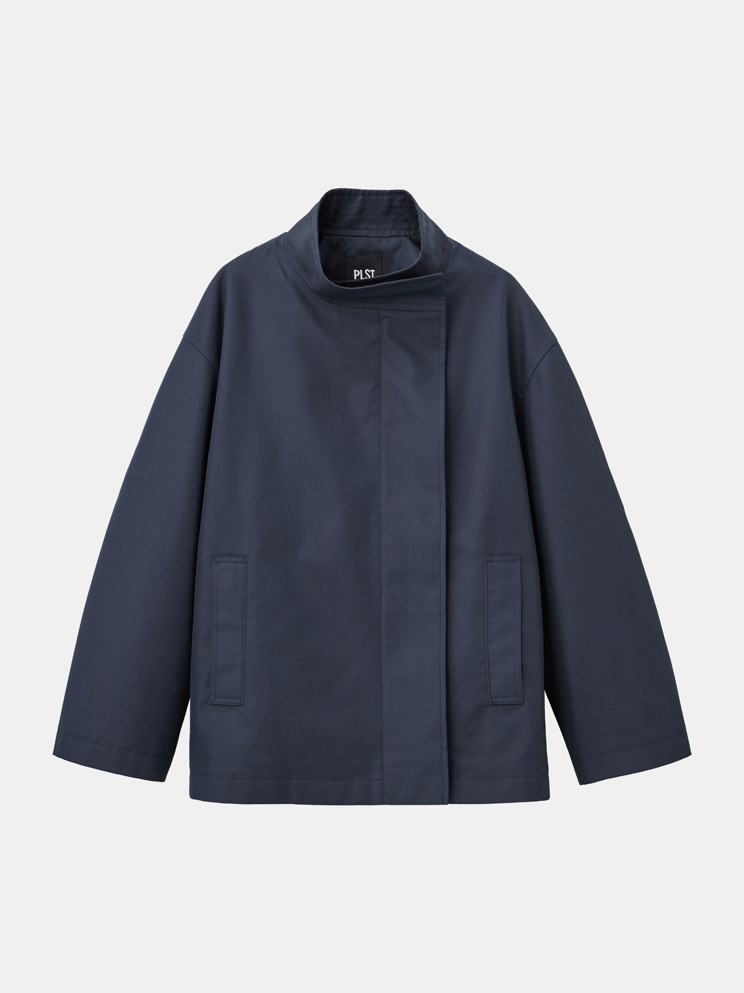 新品　PLST スタンドカラーショートコート L PLST(プラステ)公式 | スタンドカラーショートコート(レディース)