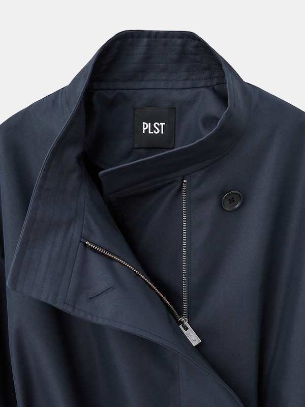 スタンドカラーショートコート