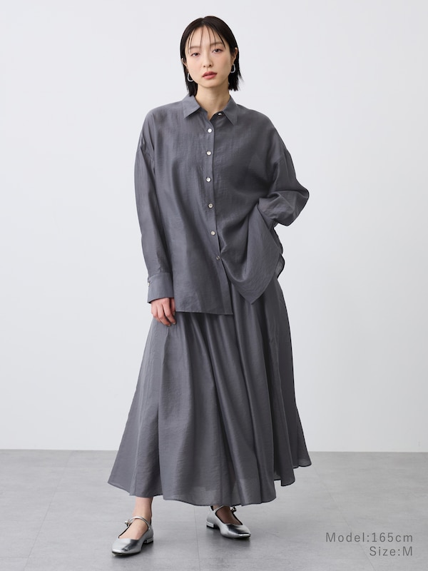 【ヒットアイテム】シアーボリュームフレアスカート