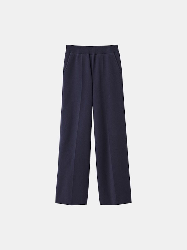 コットンブレンドニットイージーパンツ